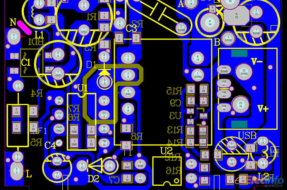 pcb上面这么多圆点焊盘是做什么用的