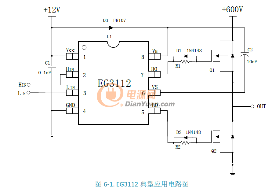 大功率mos驱动eg3112完美代替ir2106(耐压600v)