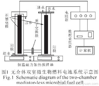 单室型无质子交换膜微生物燃料电池产电及去污初探