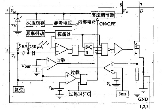 由fairchild公司推出的 小功率单片开关电源集成电路 fsd200