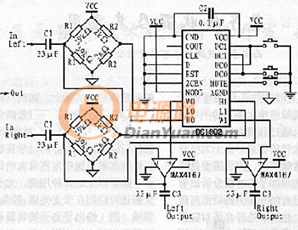 对数变化的数字电位器常用于hi-fi音频设备中的音量调节,可为具有非