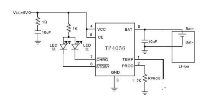 分享之解析锂电池充电电路图(tp4056)