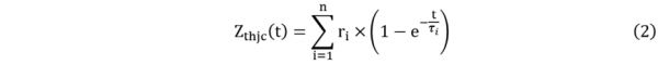 公式（2）图2中给出的动态热阻表达公式