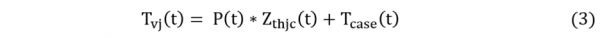 公式（3） IGBT及二极管芯片的结温均的公式